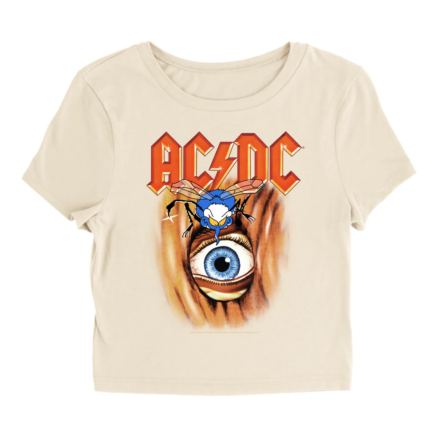 AC/DC Women's T-Shirt | Fly On The Wall Album Cover Image ACDC Baby Tee