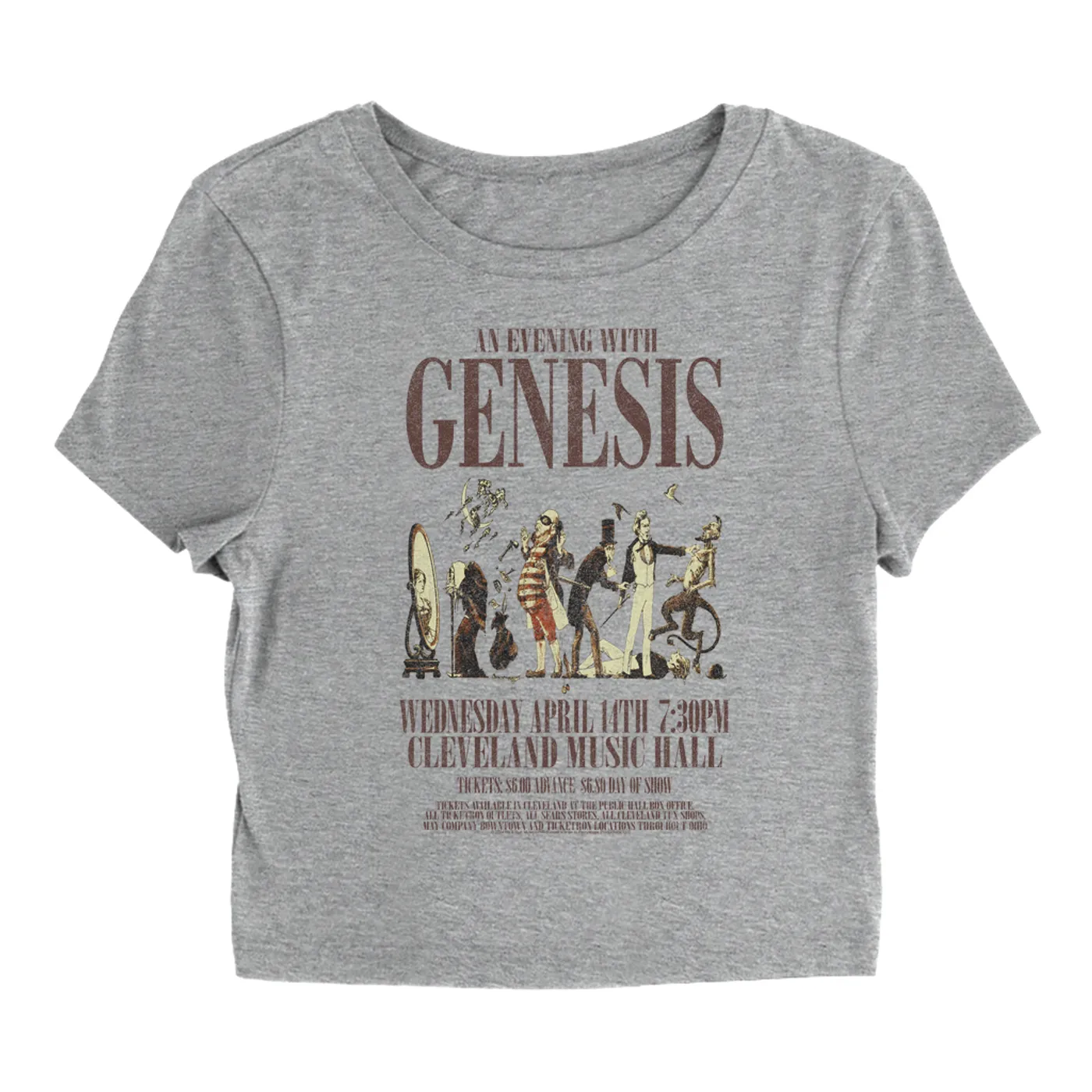 Genesis Women's T-Shirt | Cleveland Music Hall Concert Genesis Baby Tee