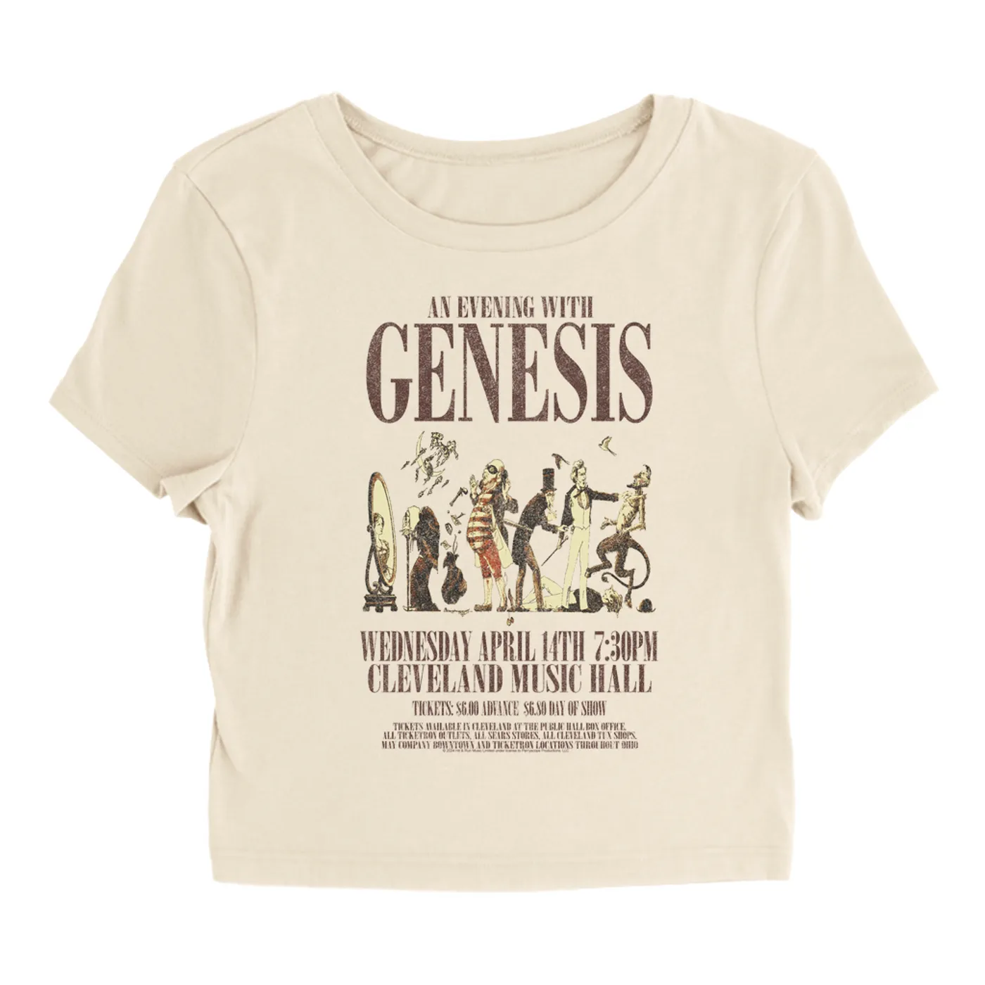 Genesis Women's T-Shirt | Cleveland Music Hall Concert Genesis Baby Tee