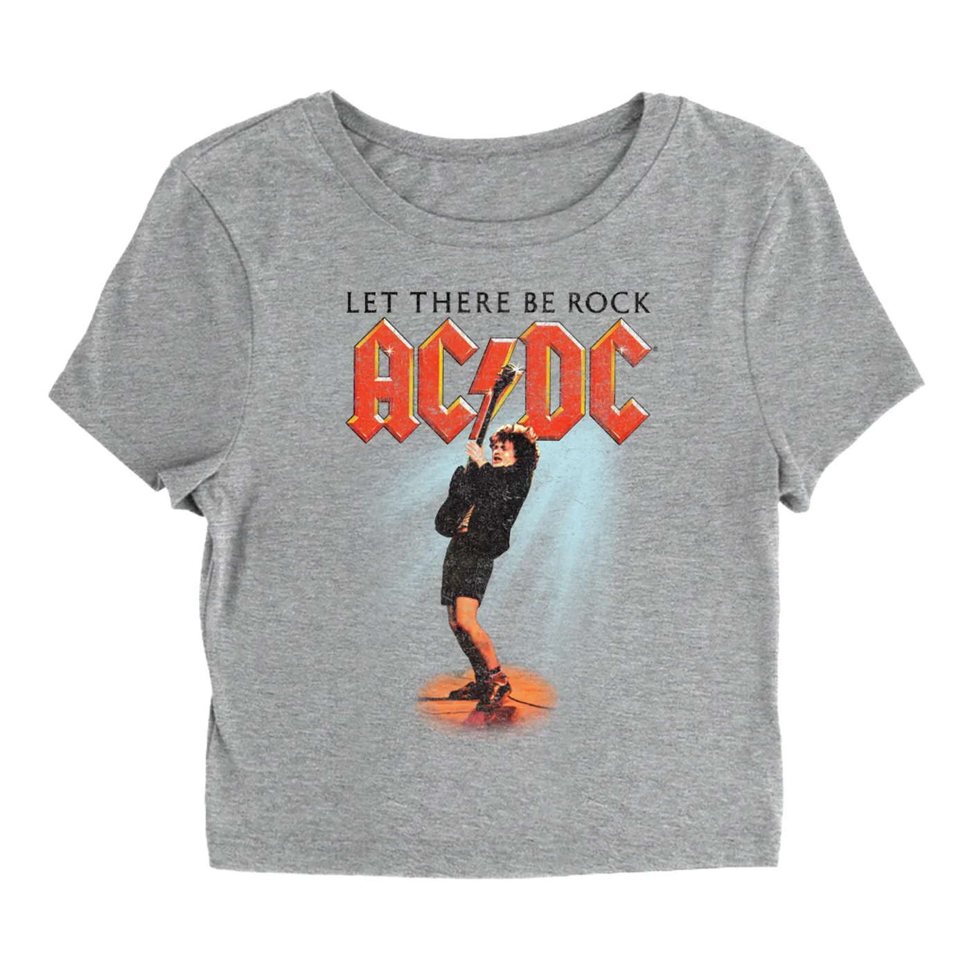 AC/DC Women's T-Shirt | Let There Be Rock Album Cover Design ACDC Baby Tee