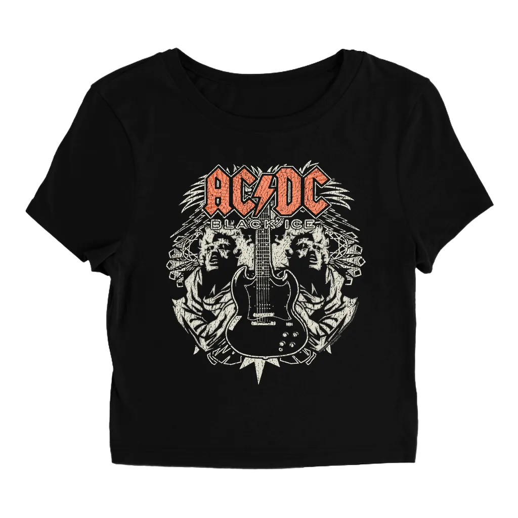 Women's T-Shirt | Black Ice Mirror Image Baby Tee