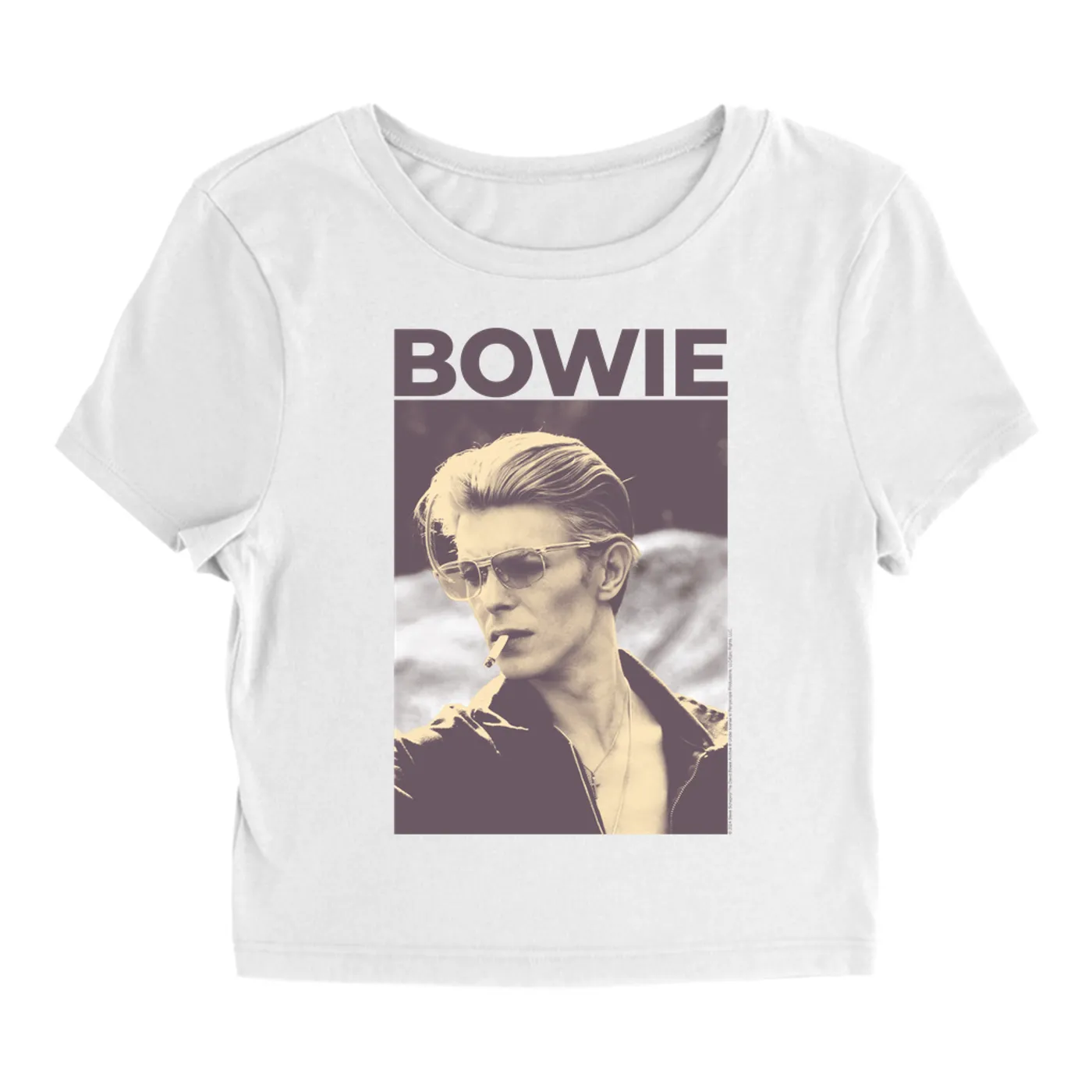 David Bowie Women's T-Shirt | The Man Who Fell To Earth Sepia Photo David Bowie Baby Tee