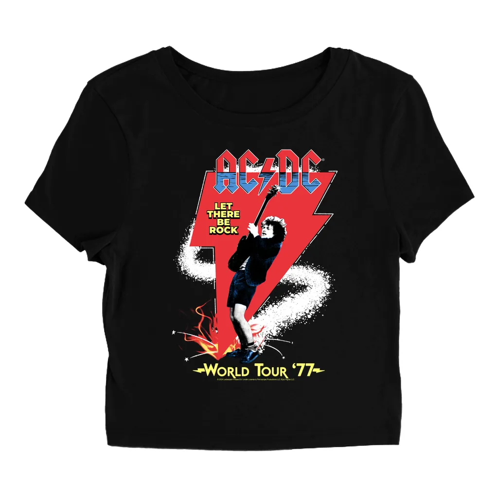 Women's T-Shirt | Let There Be Rock World Tour 1977 Baby Tee