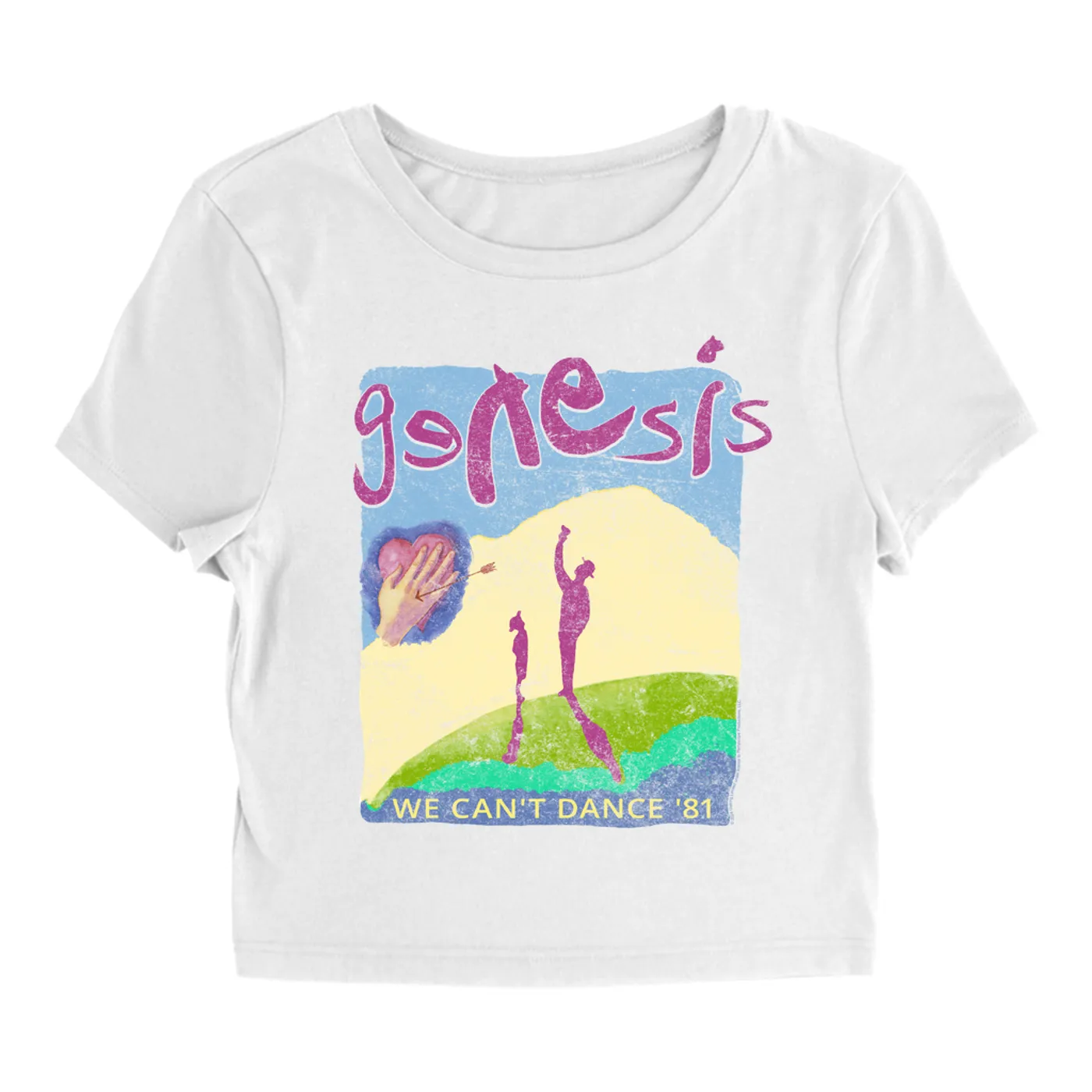 Genesis Women's T-Shirt | 1992 We Can't Dance Concert Genesis Baby Tee