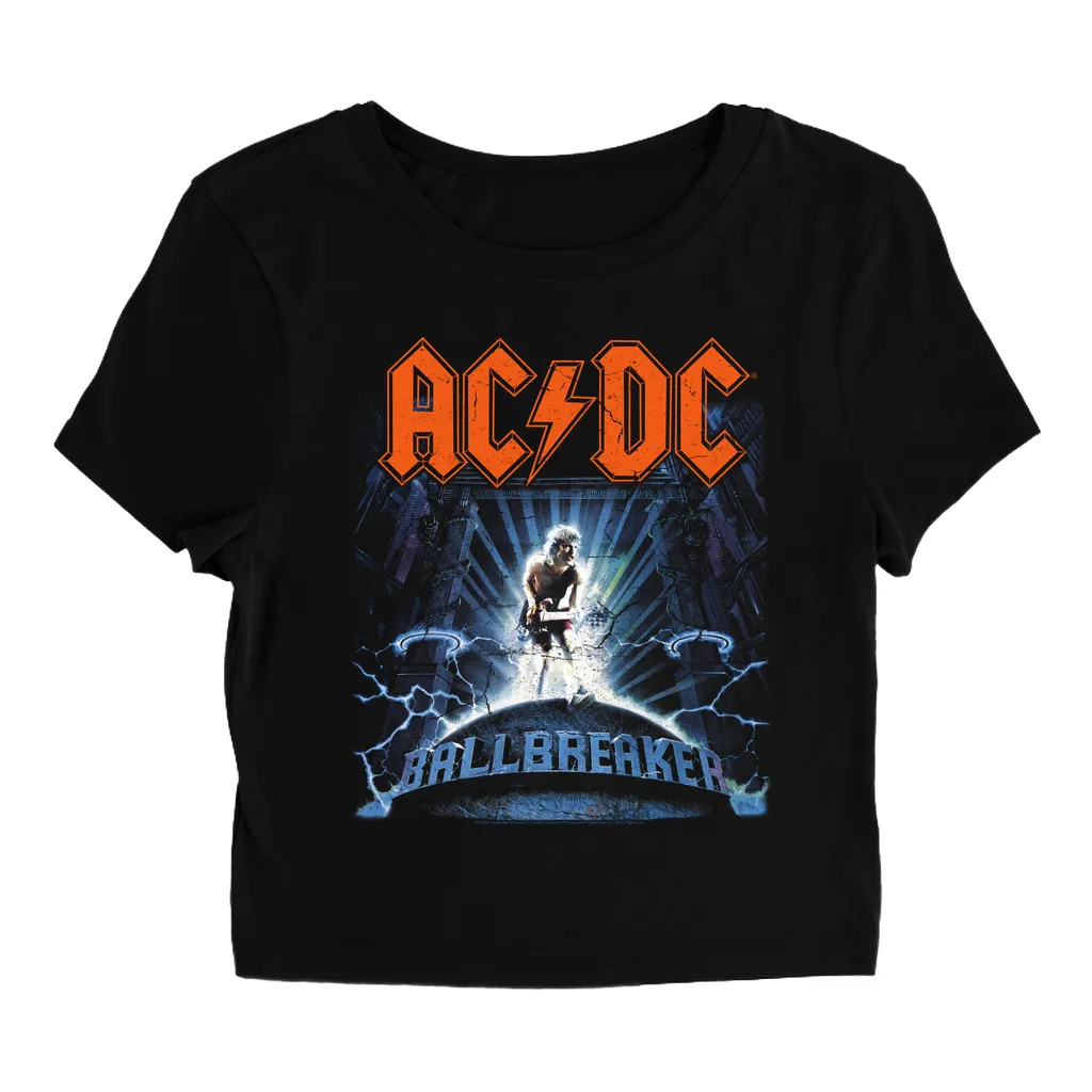 Women's T-Shirt | Ballbreaker Album Design Distressed Baby Tee