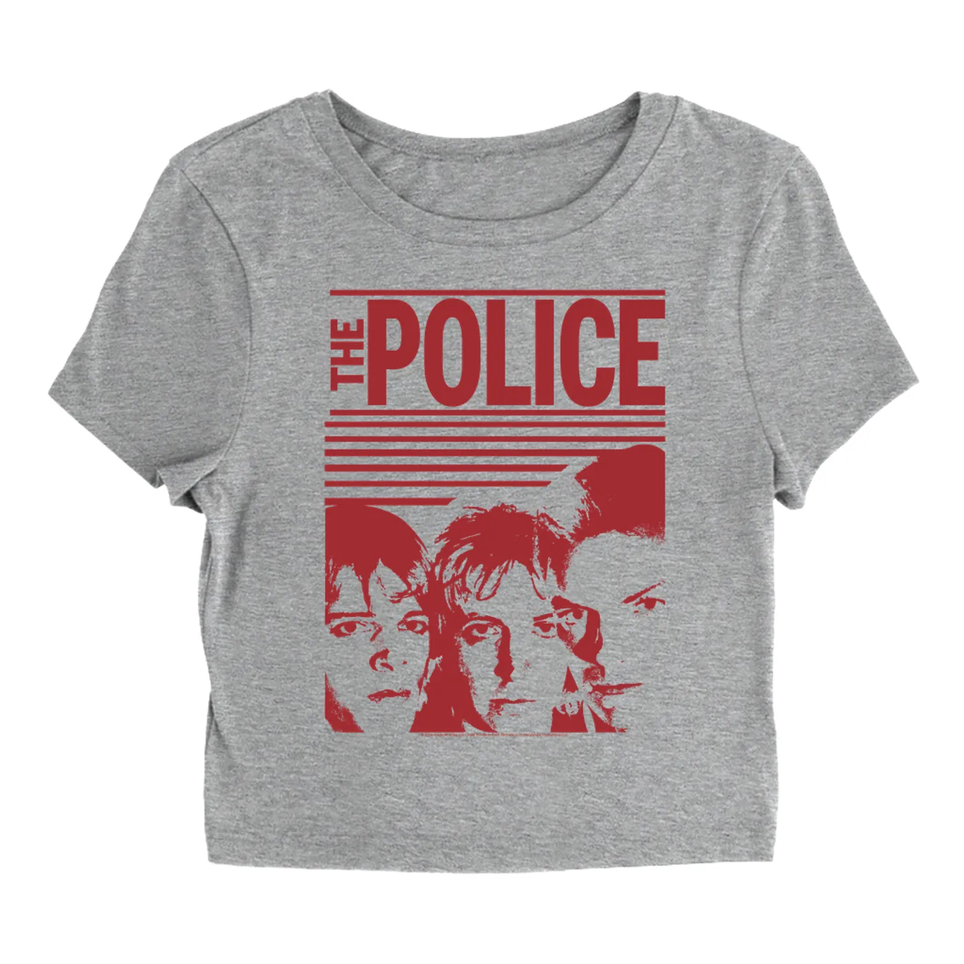 The Police Women's T-Shirt | Red Outlandos Album Design (Merchbar Exclusive) The Police Baby Tee