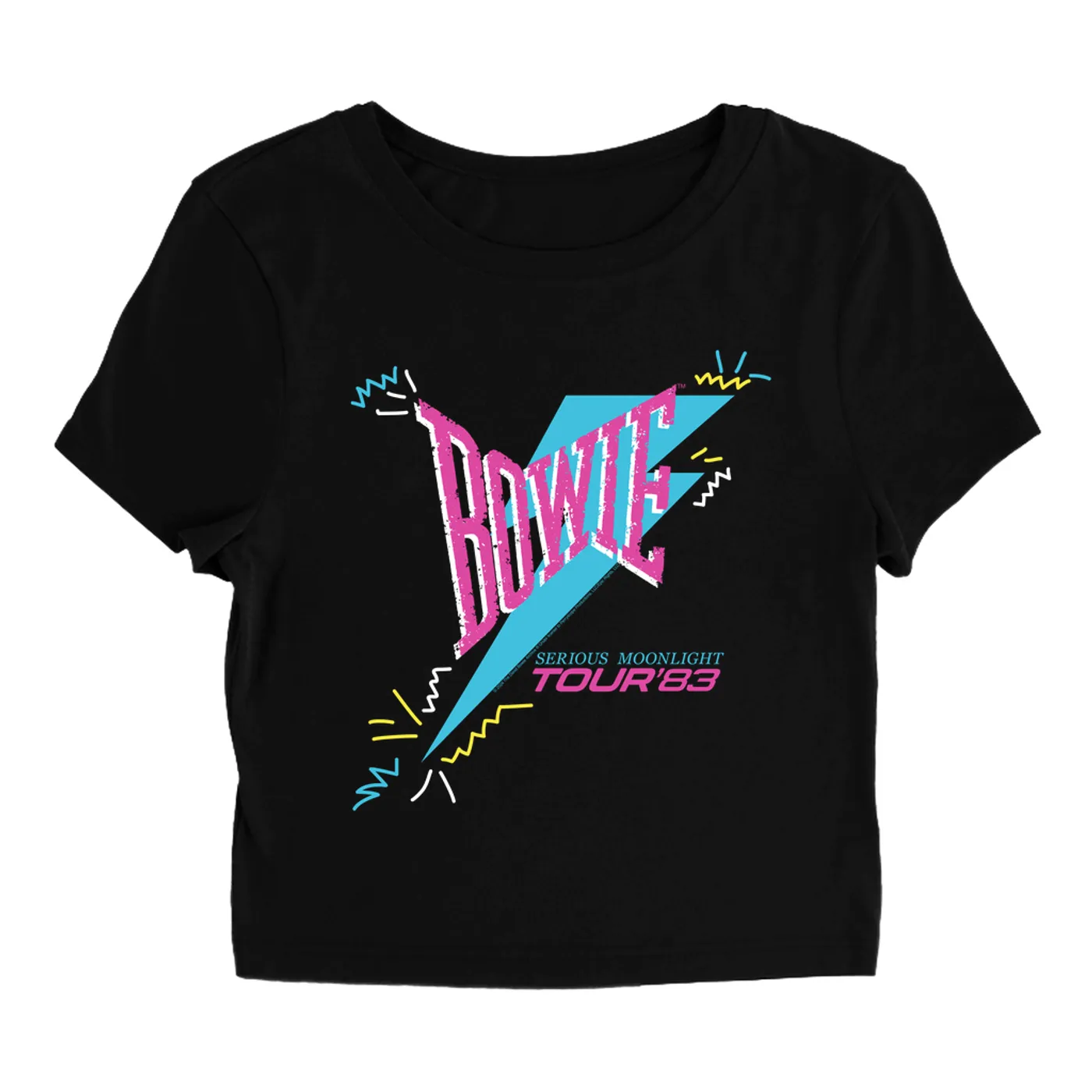 David Bowie Women's T-Shirt | Serious Moonlight Party Image (Merchbar Exclusive) David Bowie Baby Tee