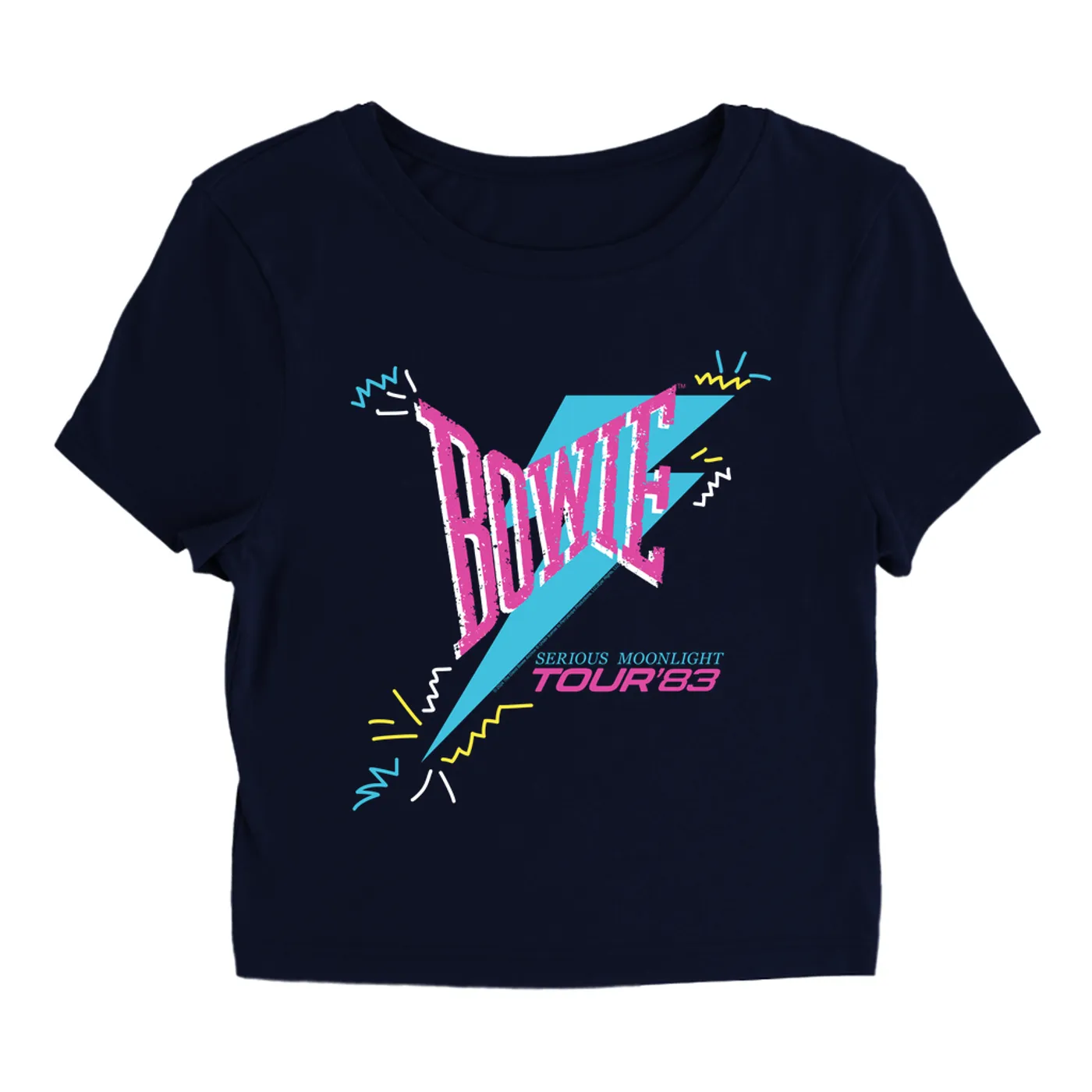 David Bowie Women's T-Shirt | Serious Moonlight Party Image (Merchbar Exclusive) David Bowie Baby Tee