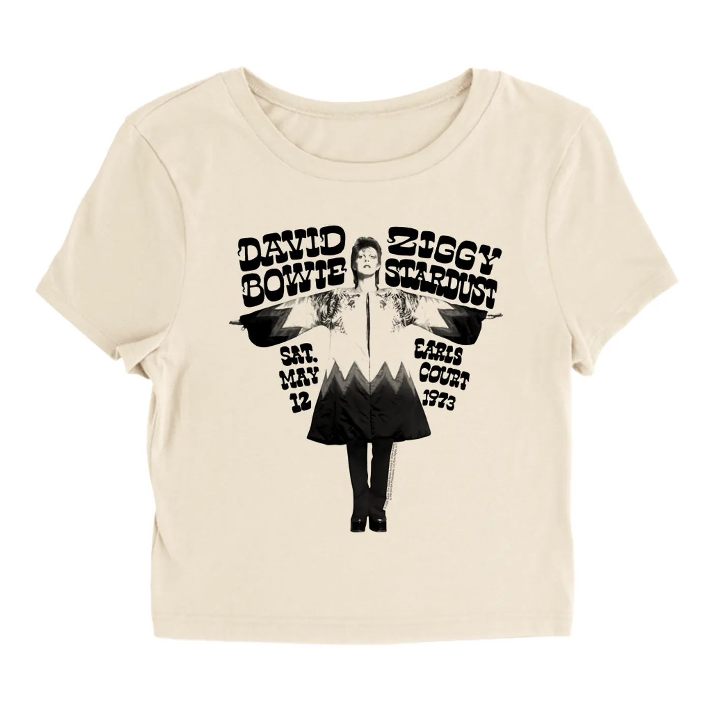 David Bowie Women's T-Shirt | 1973 Earl's Court Promotion (Merchbar Exclusive) David Bowie Baby Tee