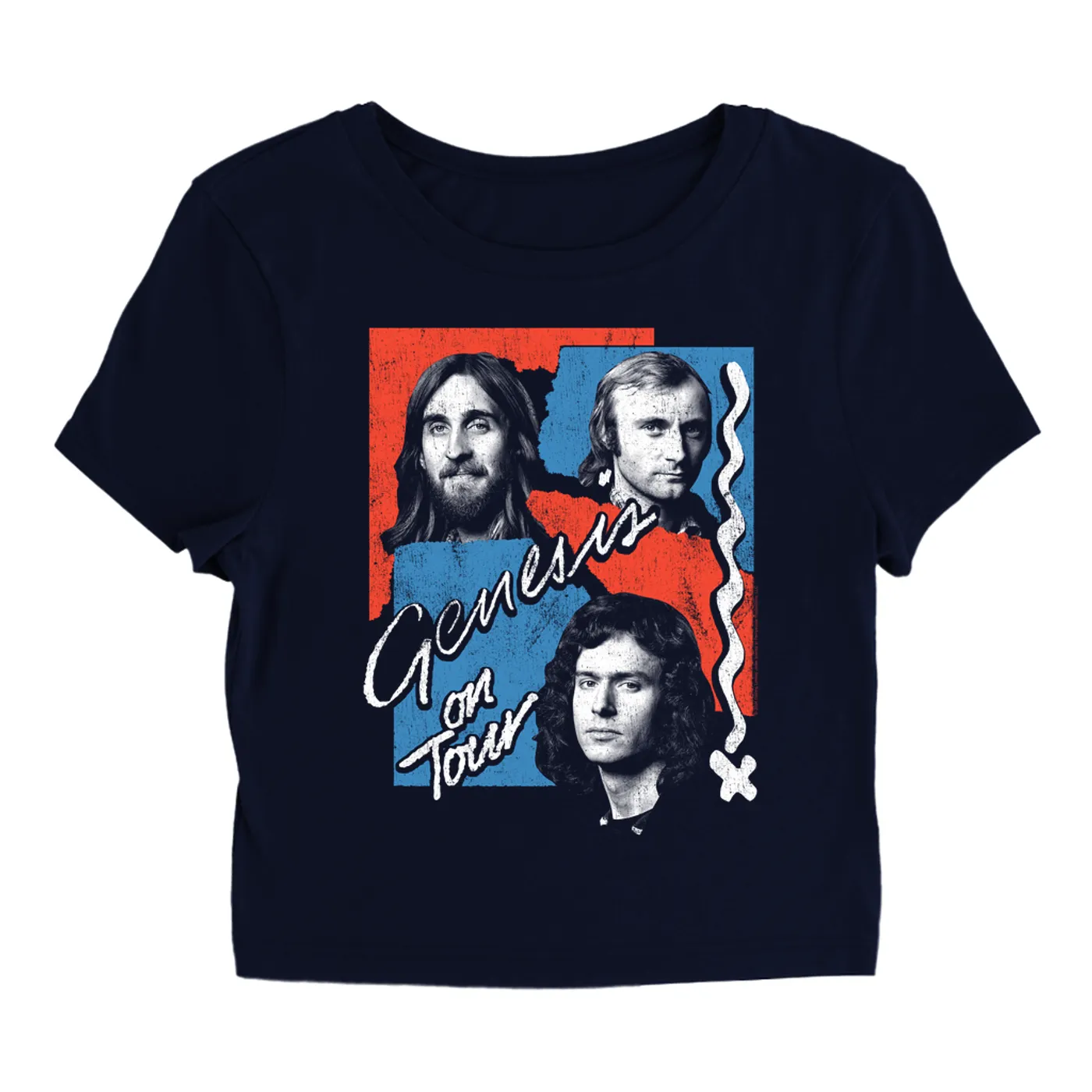Genesis Women's T-Shirt | Live, On Tour Distressed (Merchbar Exclusive) Genesis Baby Tee