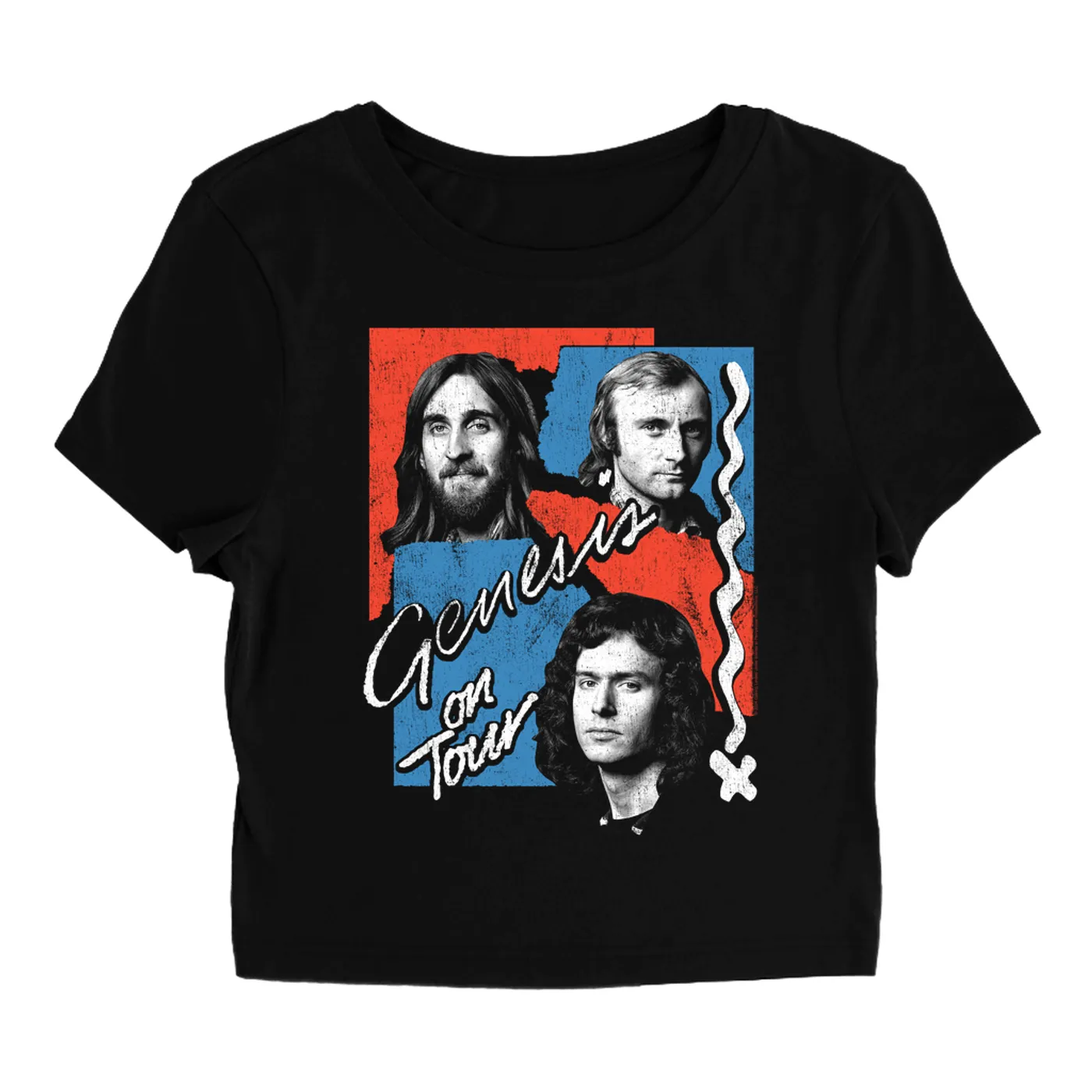 Genesis Women's T-Shirt | Live, On Tour Distressed (Merchbar Exclusive) Genesis Baby Tee