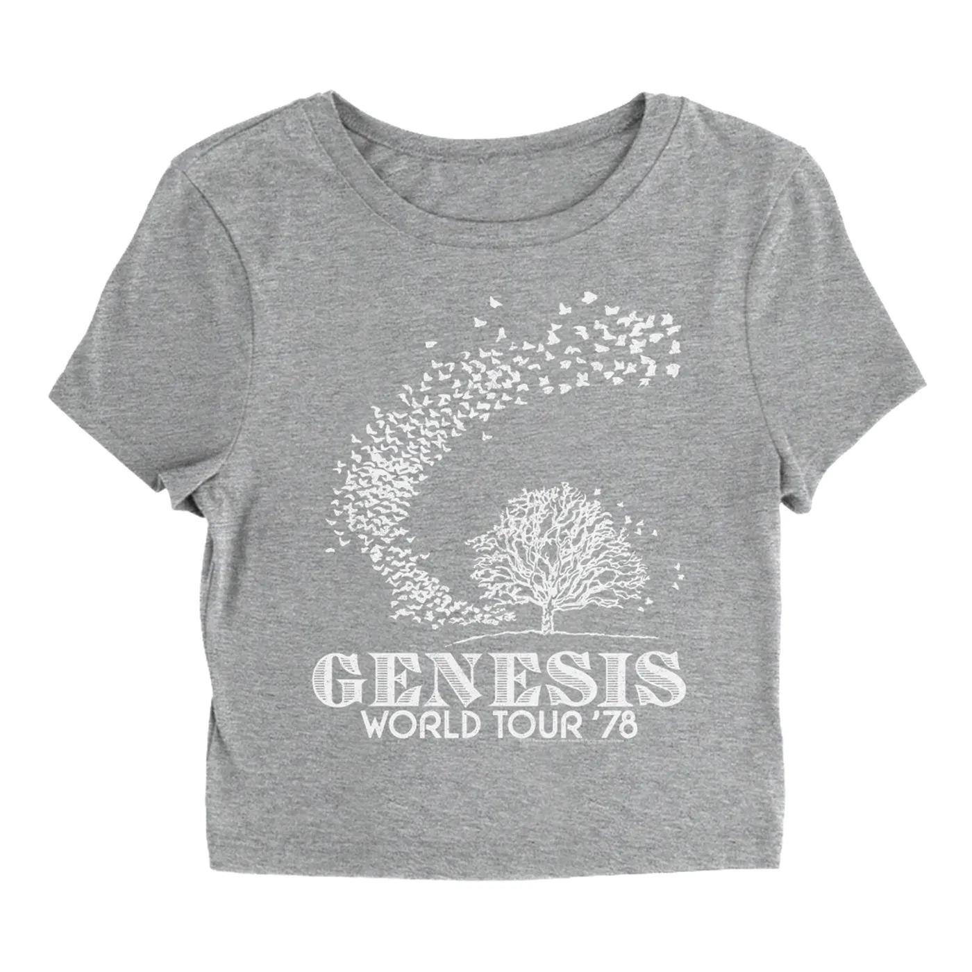 Genesis Women's T-Shirt | 1978 World Tour Distressed Genesis Baby Tee