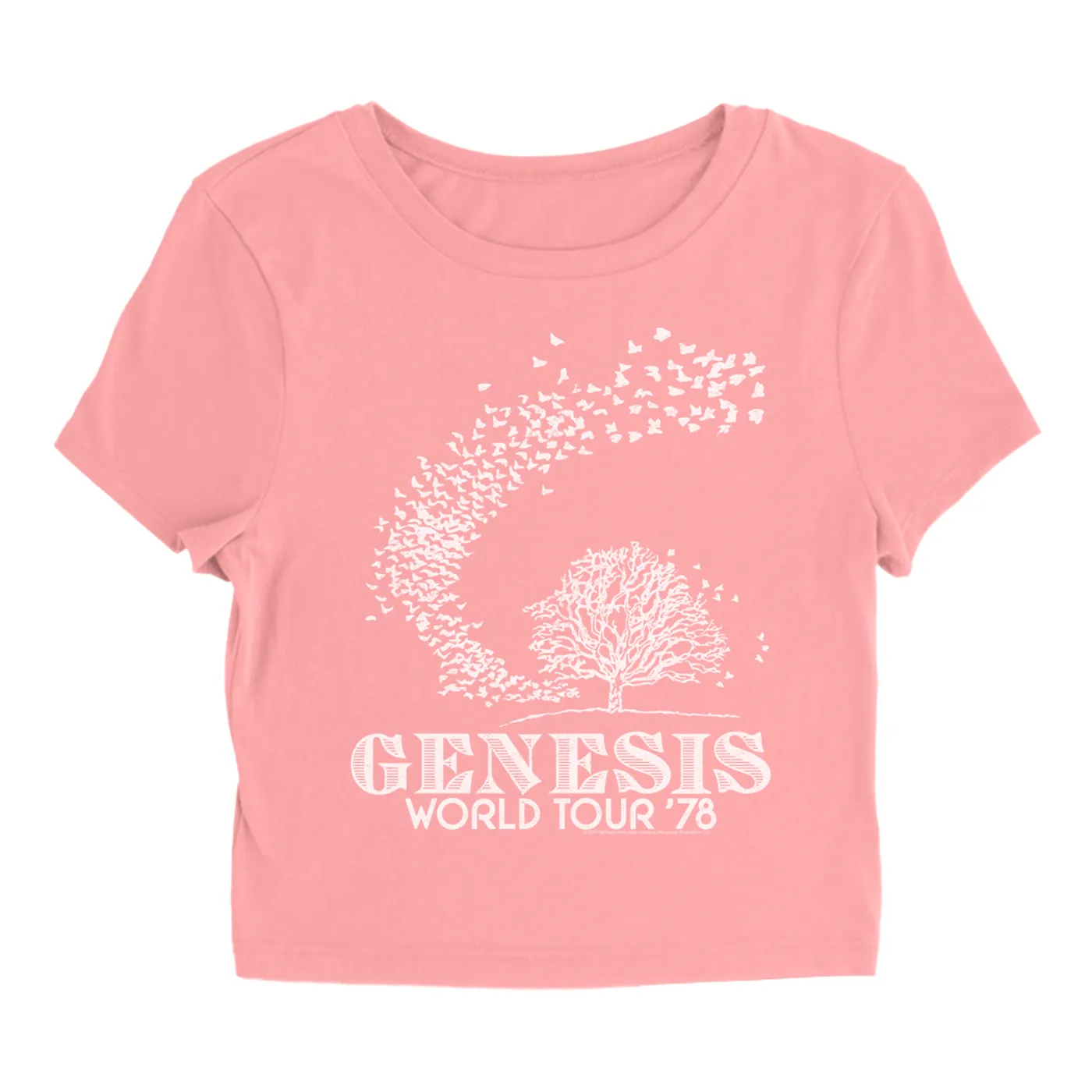 Genesis Women's T-Shirt | 1978 World Tour Distressed Genesis Baby Tee