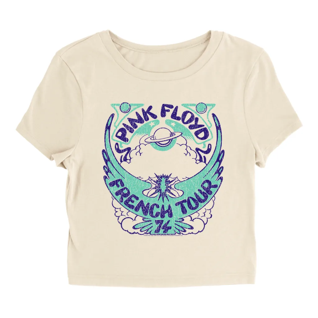 Women's T-Shirt | French Tour 1974 Distressed Baby Tee