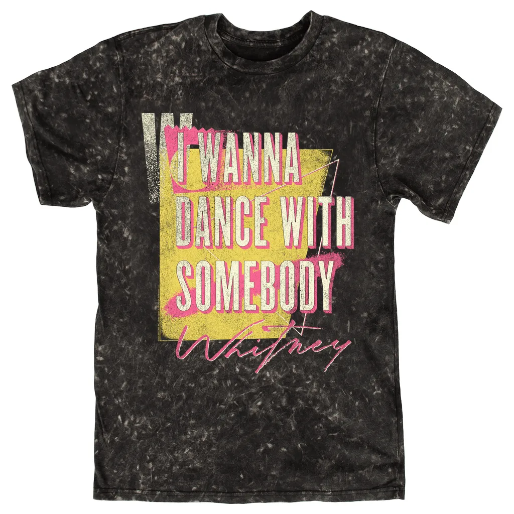 T-shirt | I Wanna Dance Pink Yellow Mineral Wash Shirt