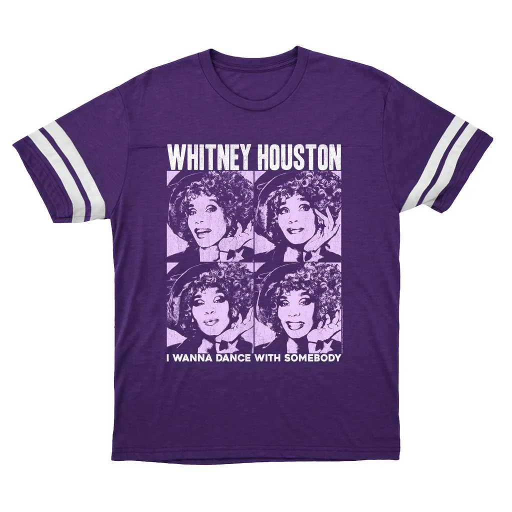 T-Shirt | I Wanna Dance Purple Pop Art Football Shirt