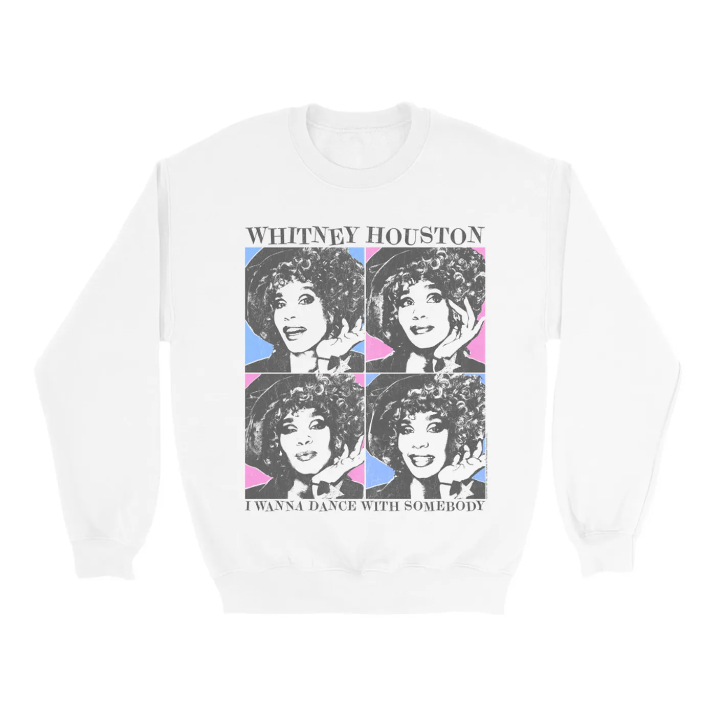 Whitney Houston Sweatshirt | I Wanna Dance Colorful Pop Art Whitney Houston Sweatshirt
