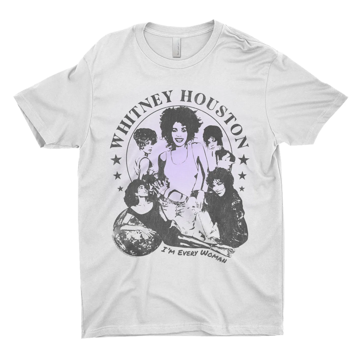Whitney Houston T-Shirt | I'm Every Woman Photo Collage Whitney Houston Light Shirt