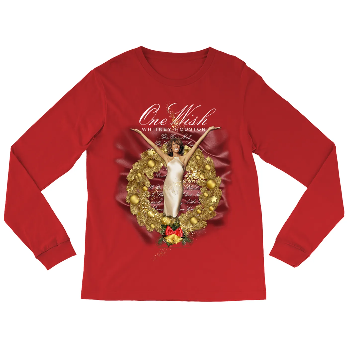 Whitney Houston Long Sleeve Shirt | One Wish Whitney Houston Shirt