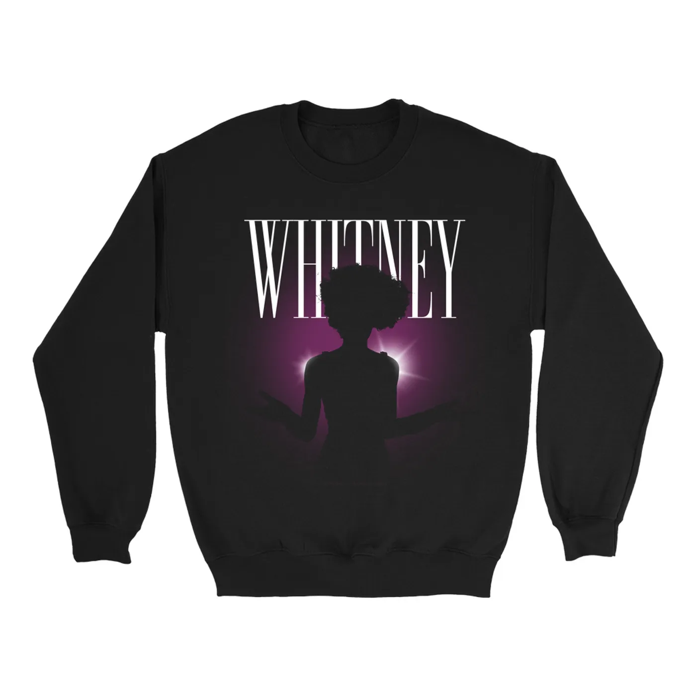 Whitney Houston Sweatshirt | On Stage Silhouette Whitney Houston Sweatshirt