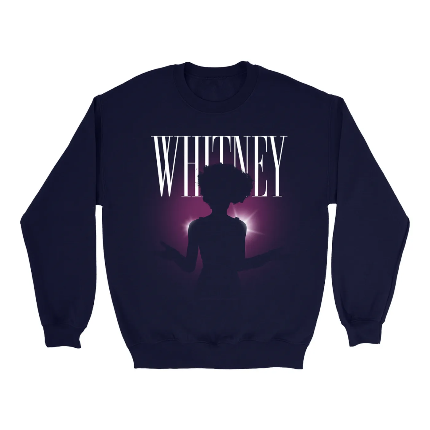 Whitney Houston Sweatshirt | On Stage Silhouette Whitney Houston Sweatshirt