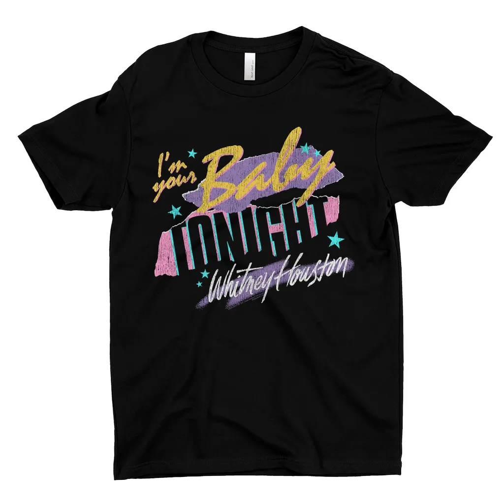 T-Shirt | Colorful I'm Your Baby Tonight Distressed Dark Shirt