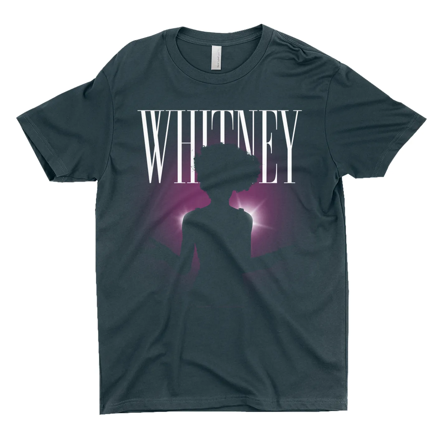 Whitney Houston T-Shirt | On Stage Silhouette Whitney Houston Dark Shirt