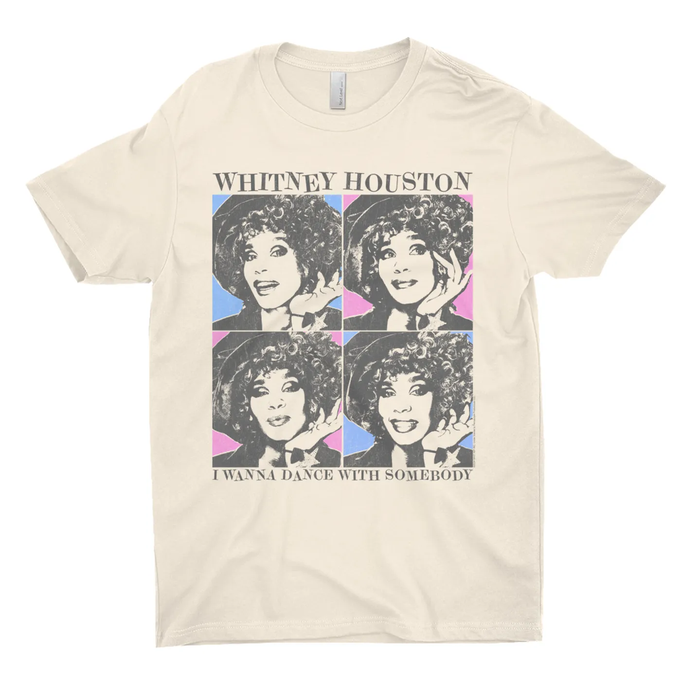 Whitney Houston T-Shirt | I Wanna Dance Colorful Pop Art Whitney Houston Light Shirt