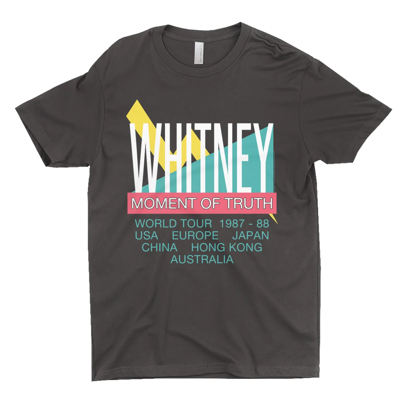 Whitney Houston T-Shirt | Moment Of Truth World Tour 1987 - 88 Whitney Houston Dark Shirt