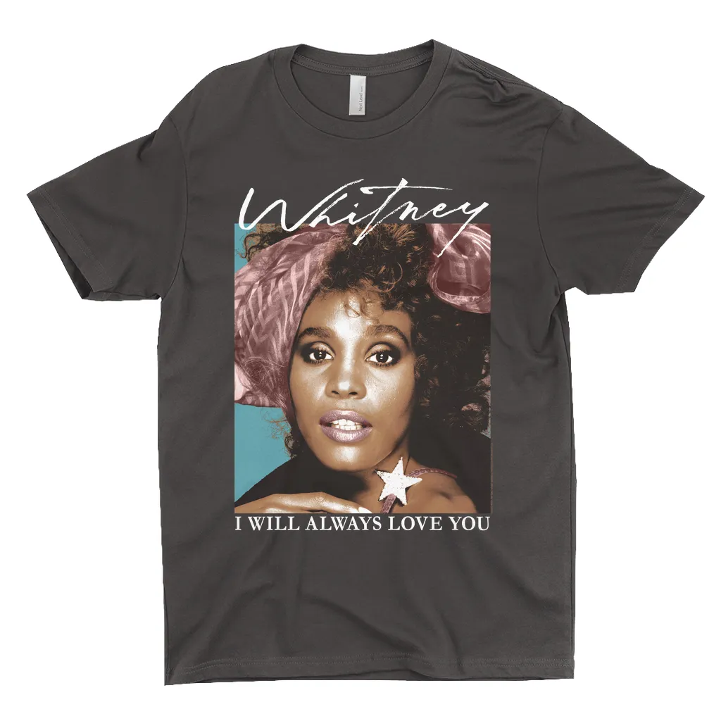 T-Shirt | 1987 Whitney Pastel Image Distressed Dark Shirt