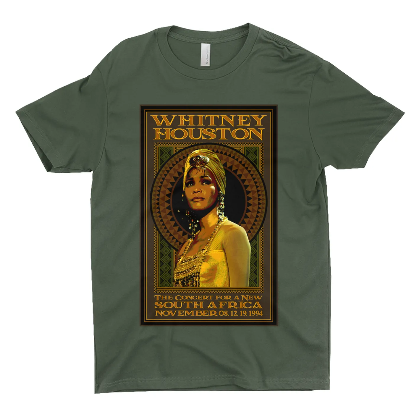 Whitney Houston T-Shirt | South Africa Concert 1994 Whitney Houston Dark Shirt