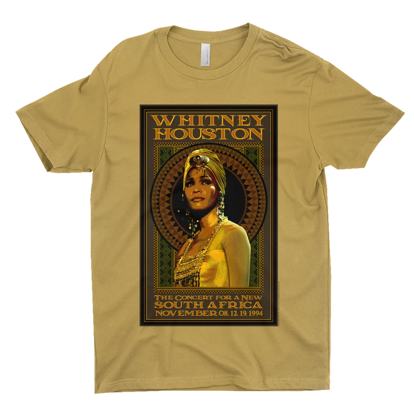 Whitney Houston T-Shirt | South Africa Concert 1994 Whitney Houston Dark Shirt