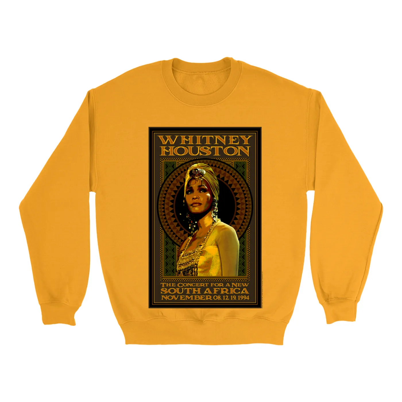 Whitney Houston Sweatshirt | South Africa Concert 1994 Whitney Houston Sweatshirt