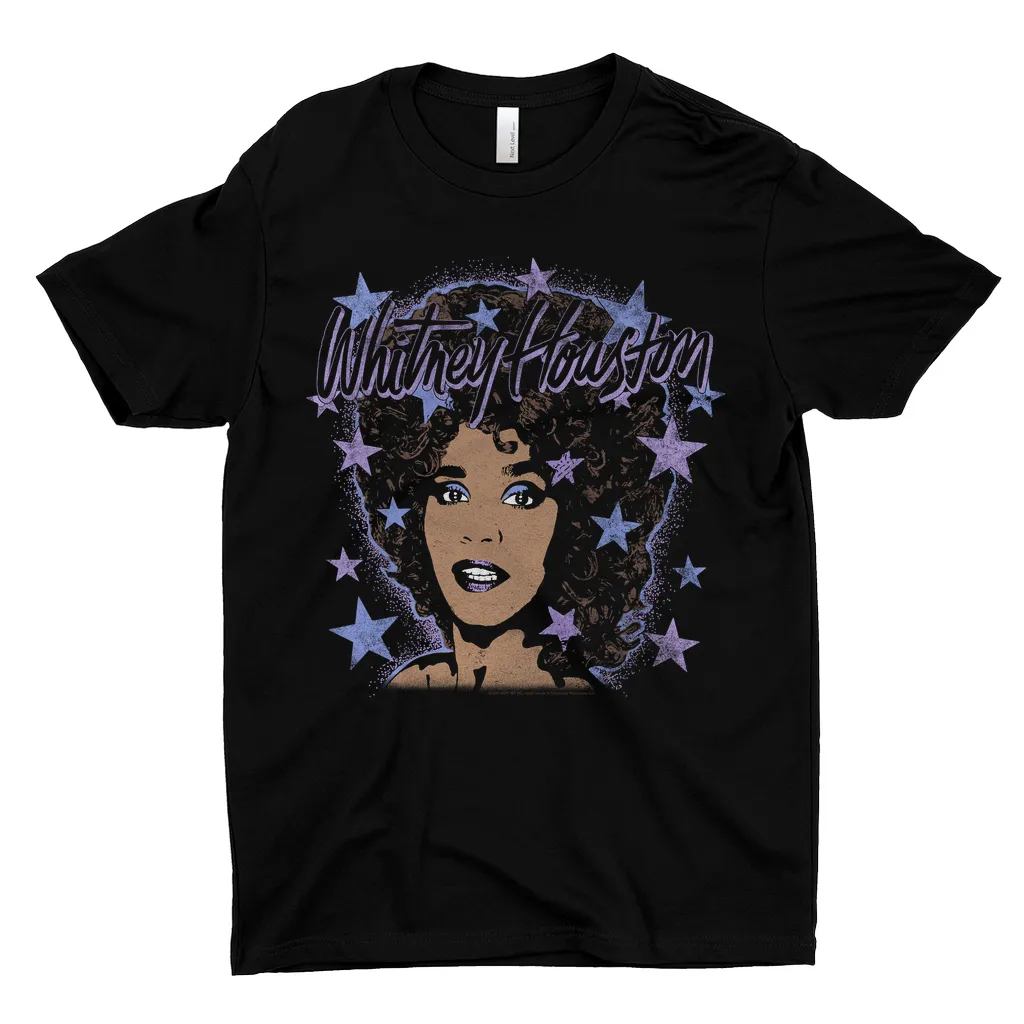 T-Shirt | Purple Stars Design Dark Shirt