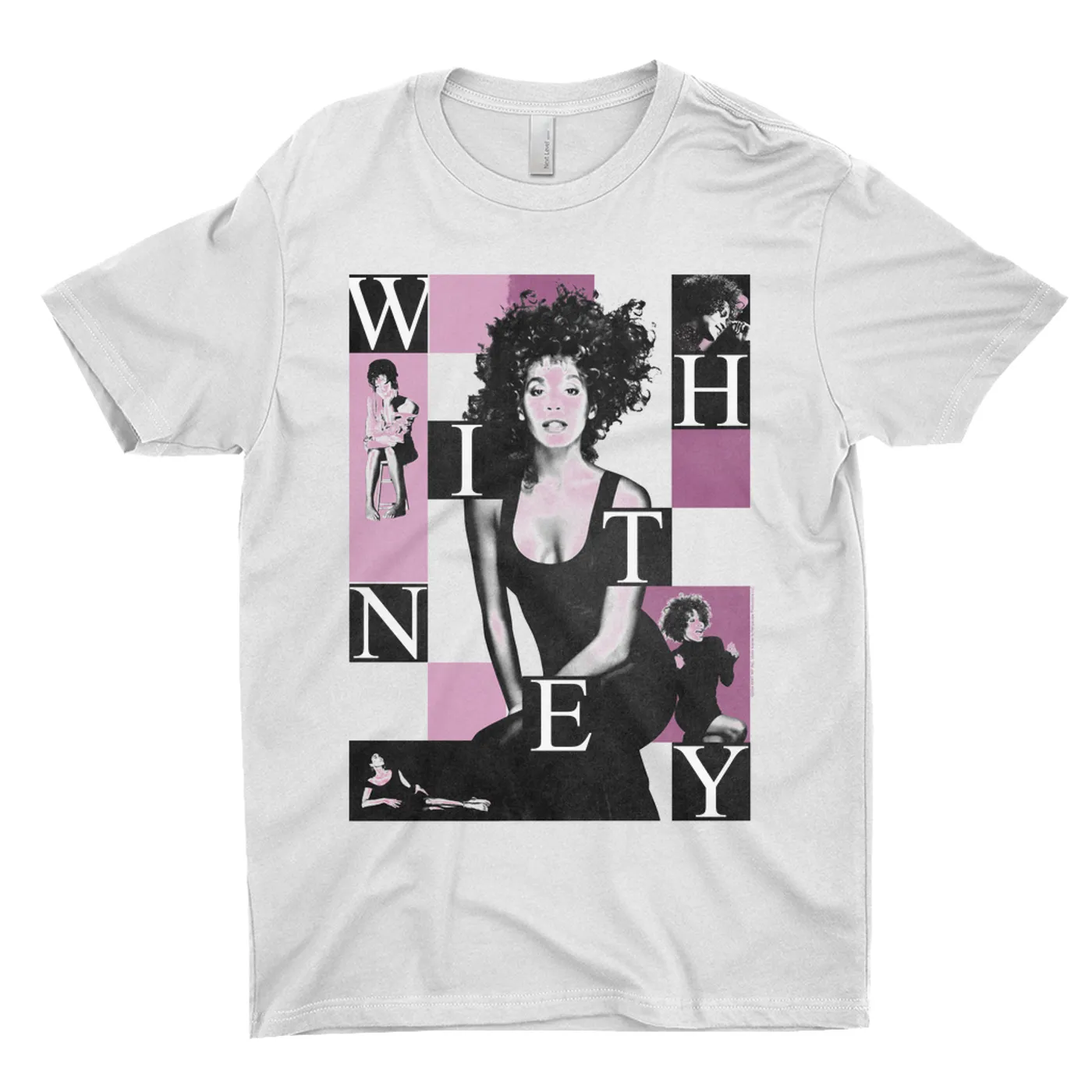 Whitney Houston T-Shirt | Purple Block Collage (Merchbar Exclusive) Whitney Houston Light Shirt