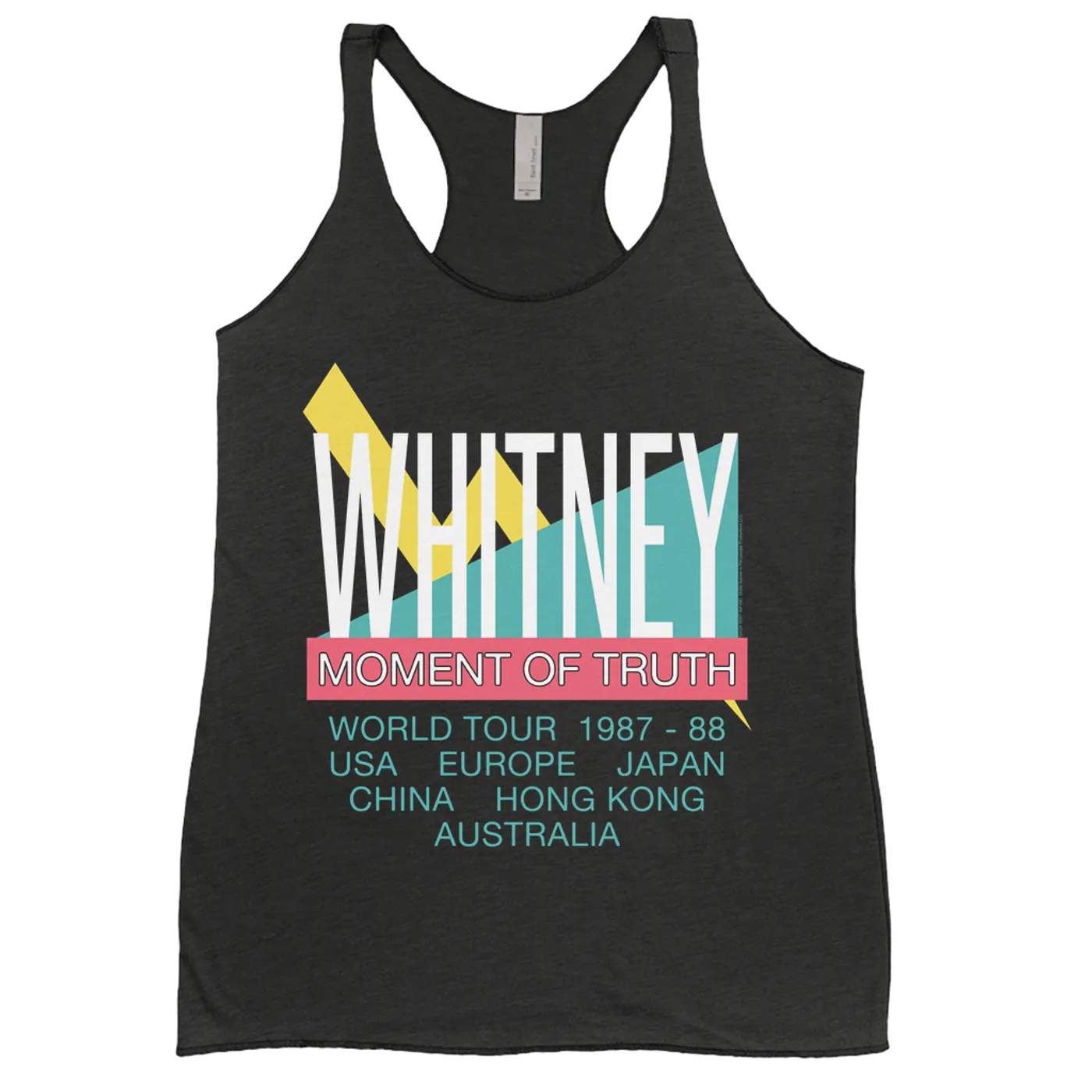 Whitney Houston Ladies' Tank Top | Moment Of Truth World Tour 1987 - 88 Whitney Houston Shirt