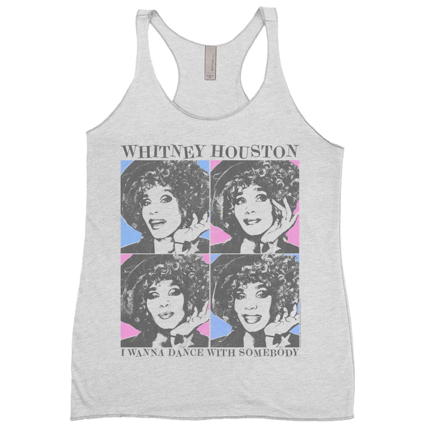 Whitney Houston Ladies' Tank Top | I Wanna Dance Colorful Pop Art Whitney Houston Shirt