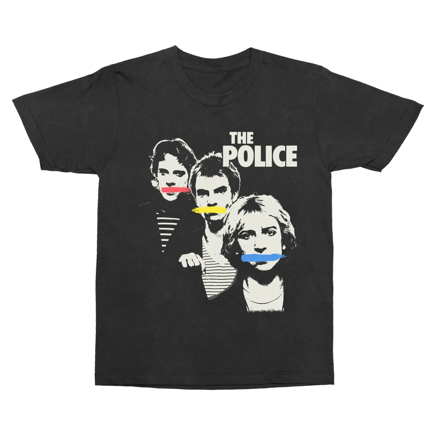 The Police T-Shirt | Synchronicity Trio Lips Sealed The Police Vintage Shirt
