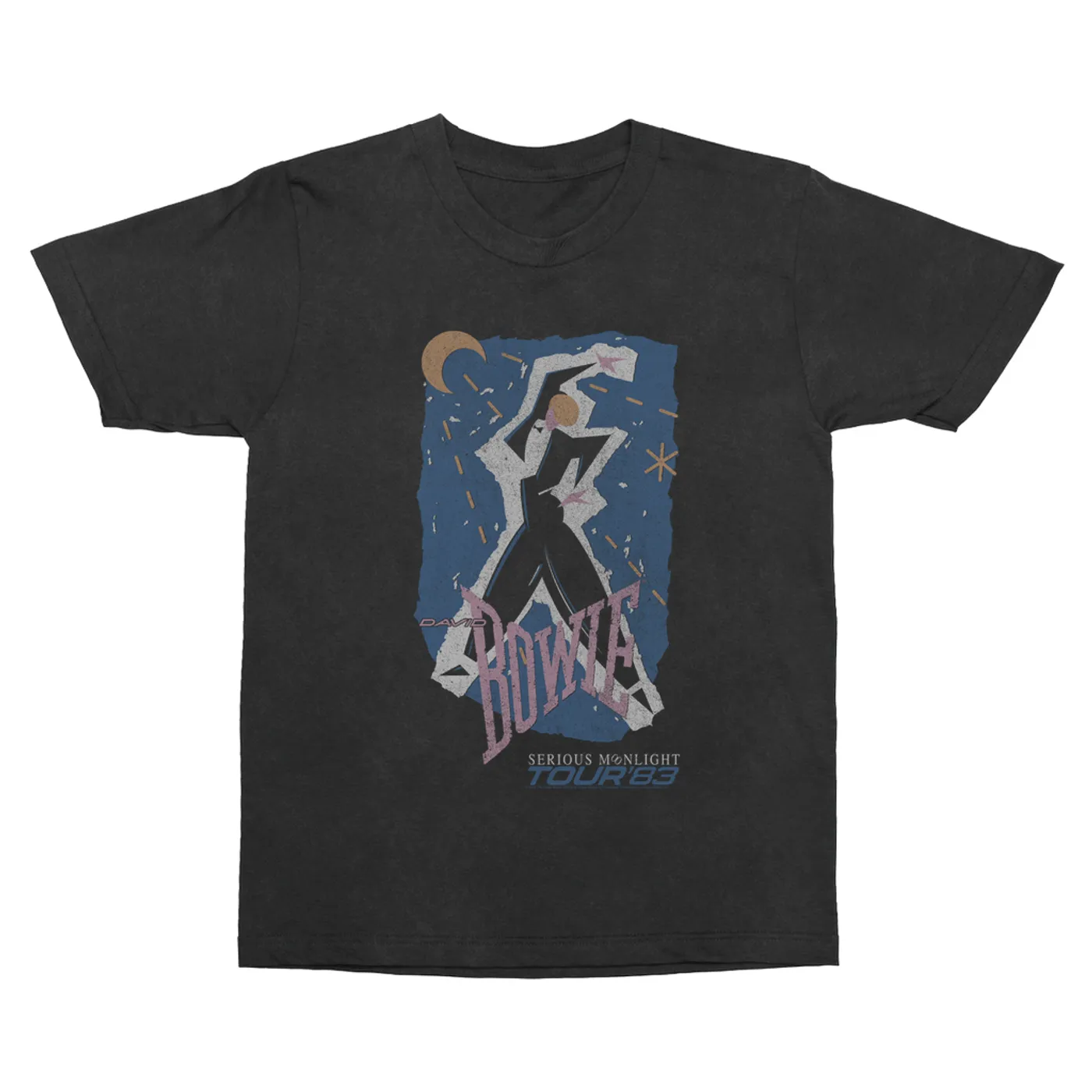 David Bowie T-Shirt | Serious Moonlight Tour 1983 Design (Merchbar Exclusive) David Bowie Vintage Shirt