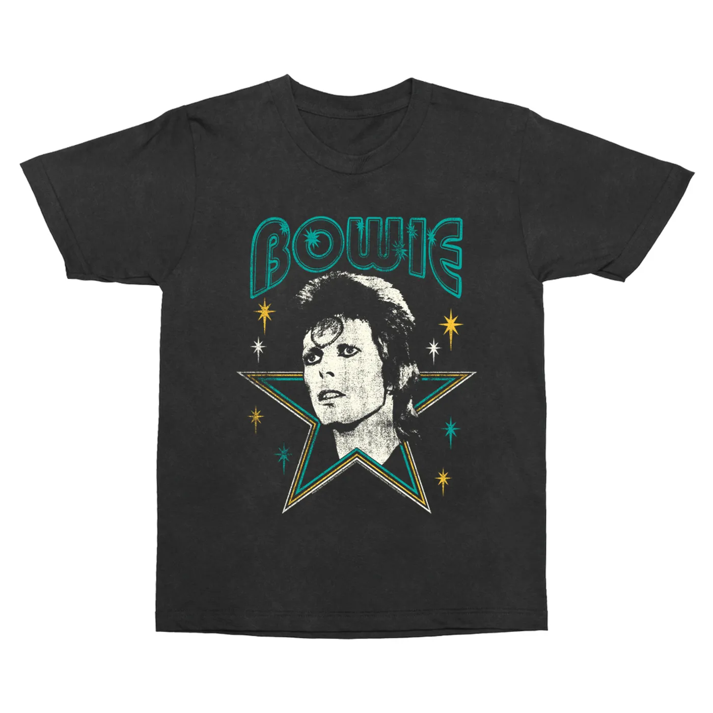 David Bowie T-Shirt | Star Power Distressed (Merchbar Exclusive) David Bowie Vintage Shirt
