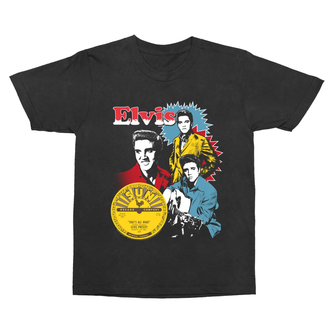 Sun Records T-Shirt | That's All Right Photo Collage Sun Records Vintage Shirt