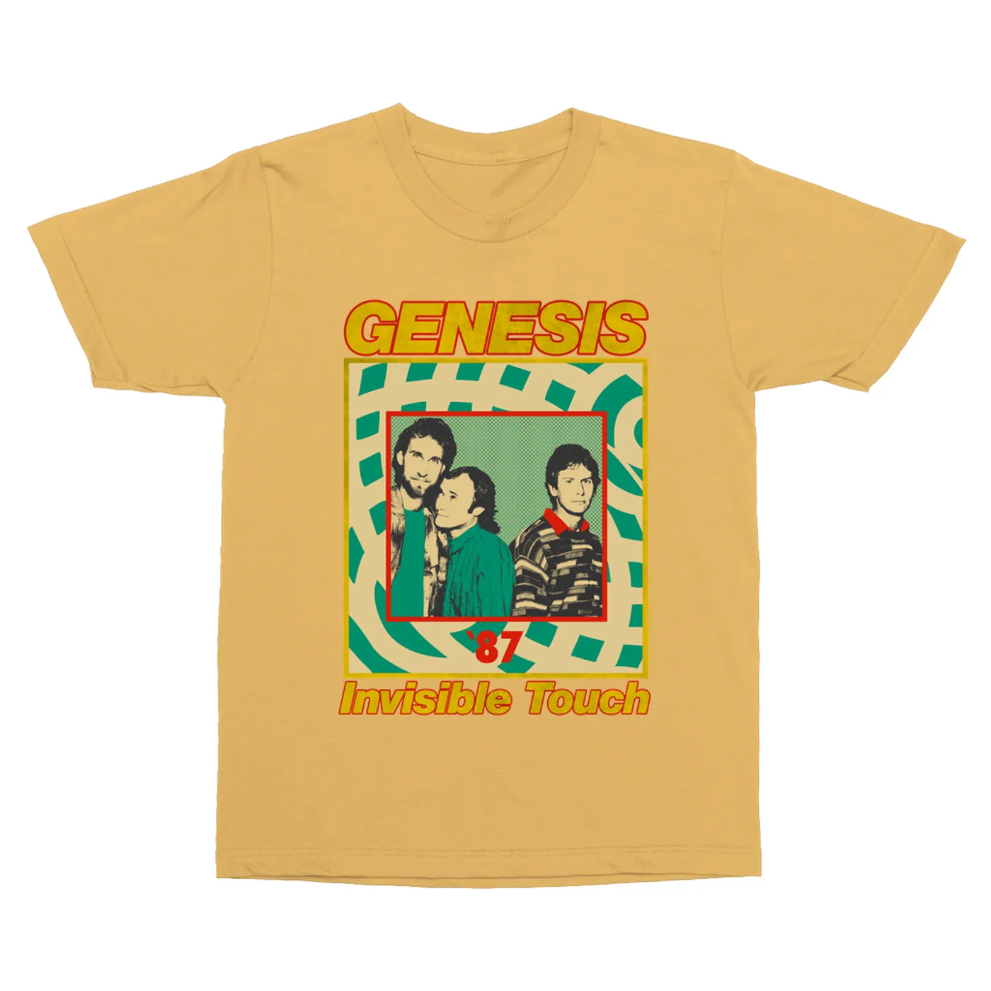 Genesis T-Shirt | Invisible Touch '87 Retro Tour Image Genesis Vintage Shirt