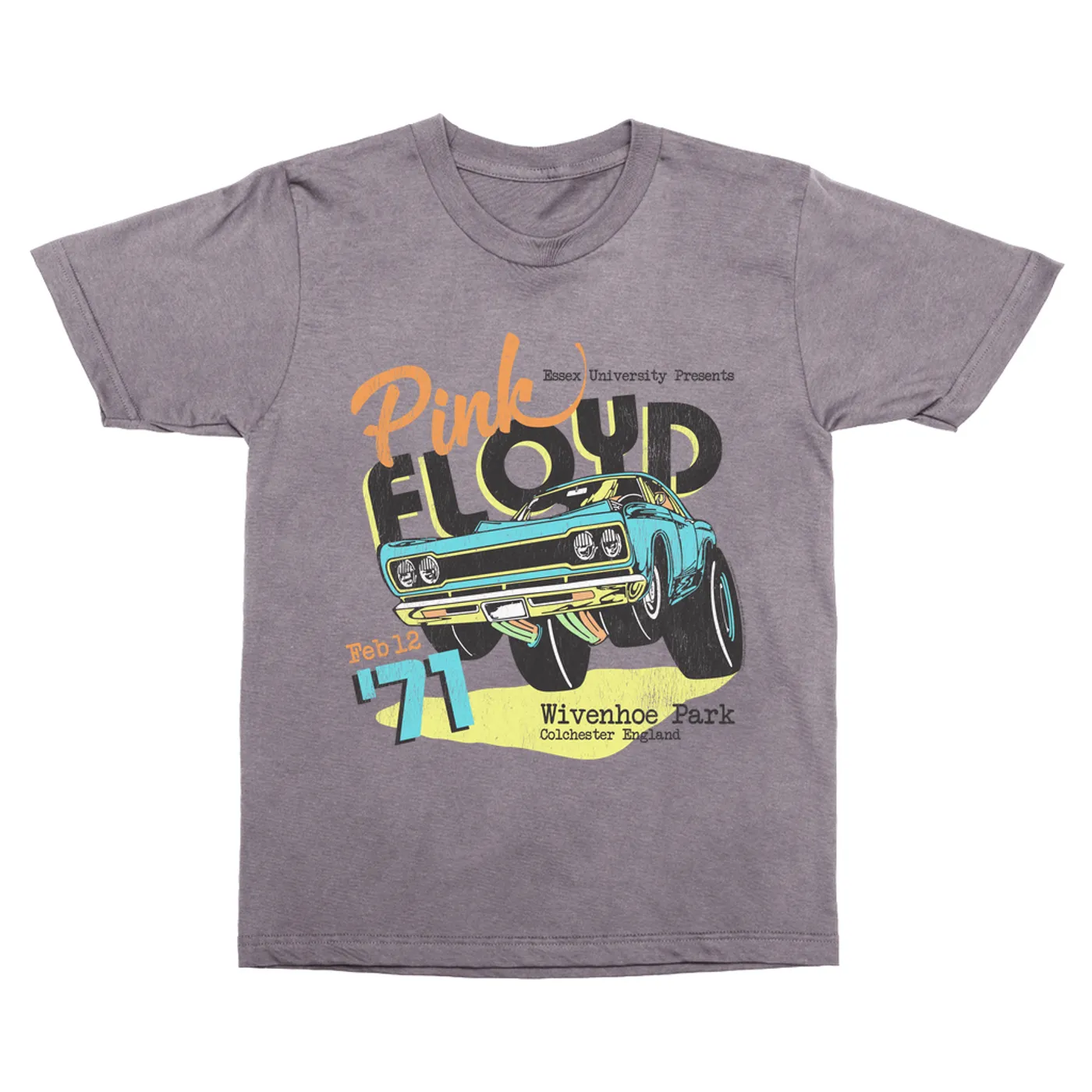 Pink Floyd T-Shirt | Essex University Plymouth Roadrunner Concert Promotion Distressed Pink Floyd Vintage Shirt