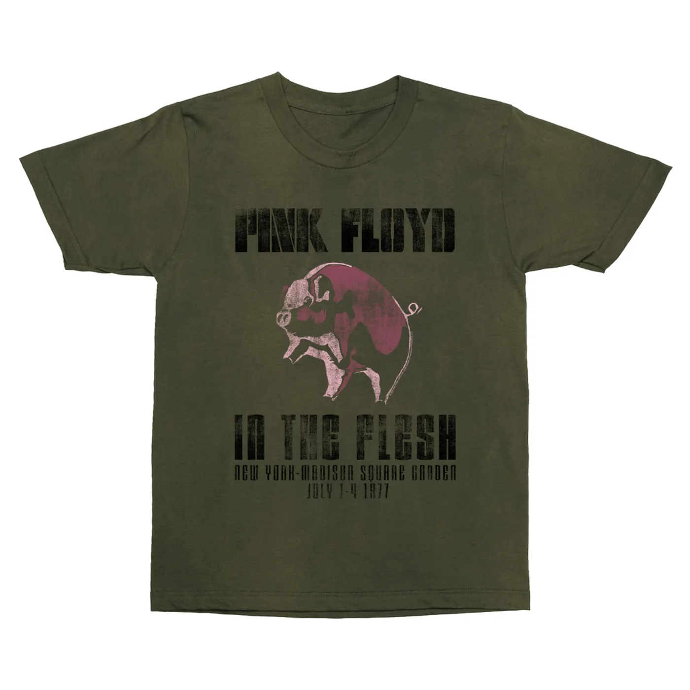 Pink Floyd T-Shirt | In The Flesh 1977 NYC Madison Square Garden Concert (Merchbar Exclusive) Pink Floyd Vintage Shirt