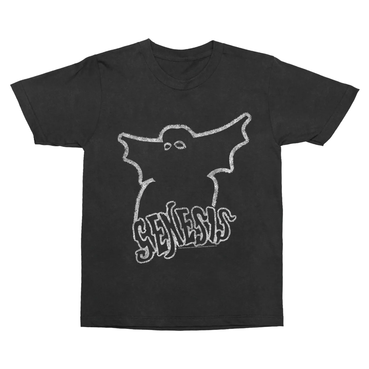 Genesis T-Shirt | Band Logo With Ghost Distressed Genesis Vintage Shirt