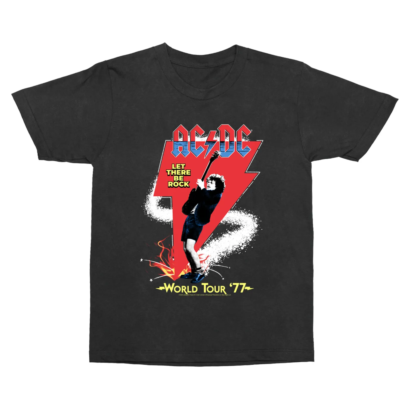 AC/DC T-Shirt | Let There Be Rock World Tour 1977 ACDC Vintage Shirt