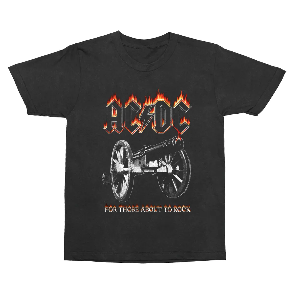 T-Shirt | For Those About To Rock Flame Cannon Vintage Shirt