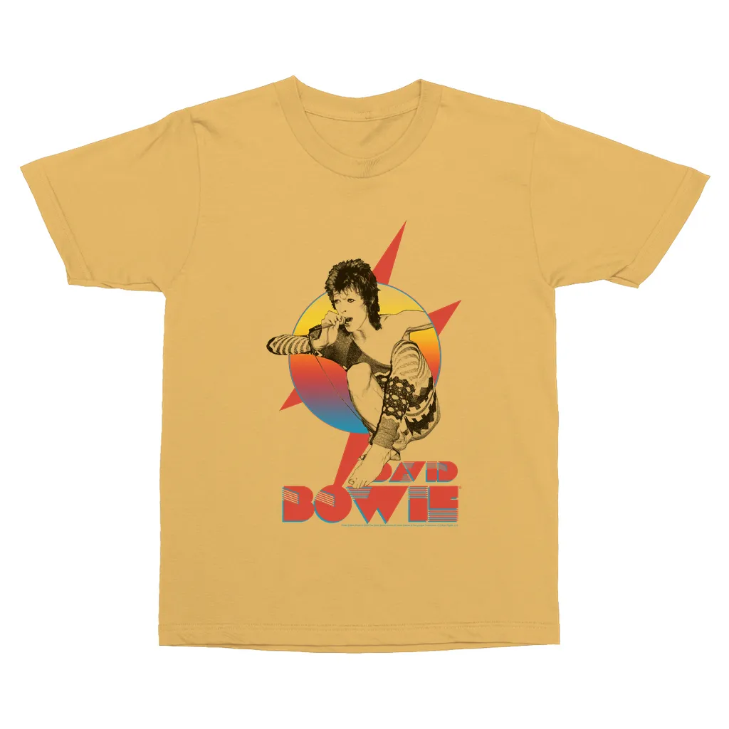 T-Shirt | Bowie Performing Colorful Design Vintage Shirt