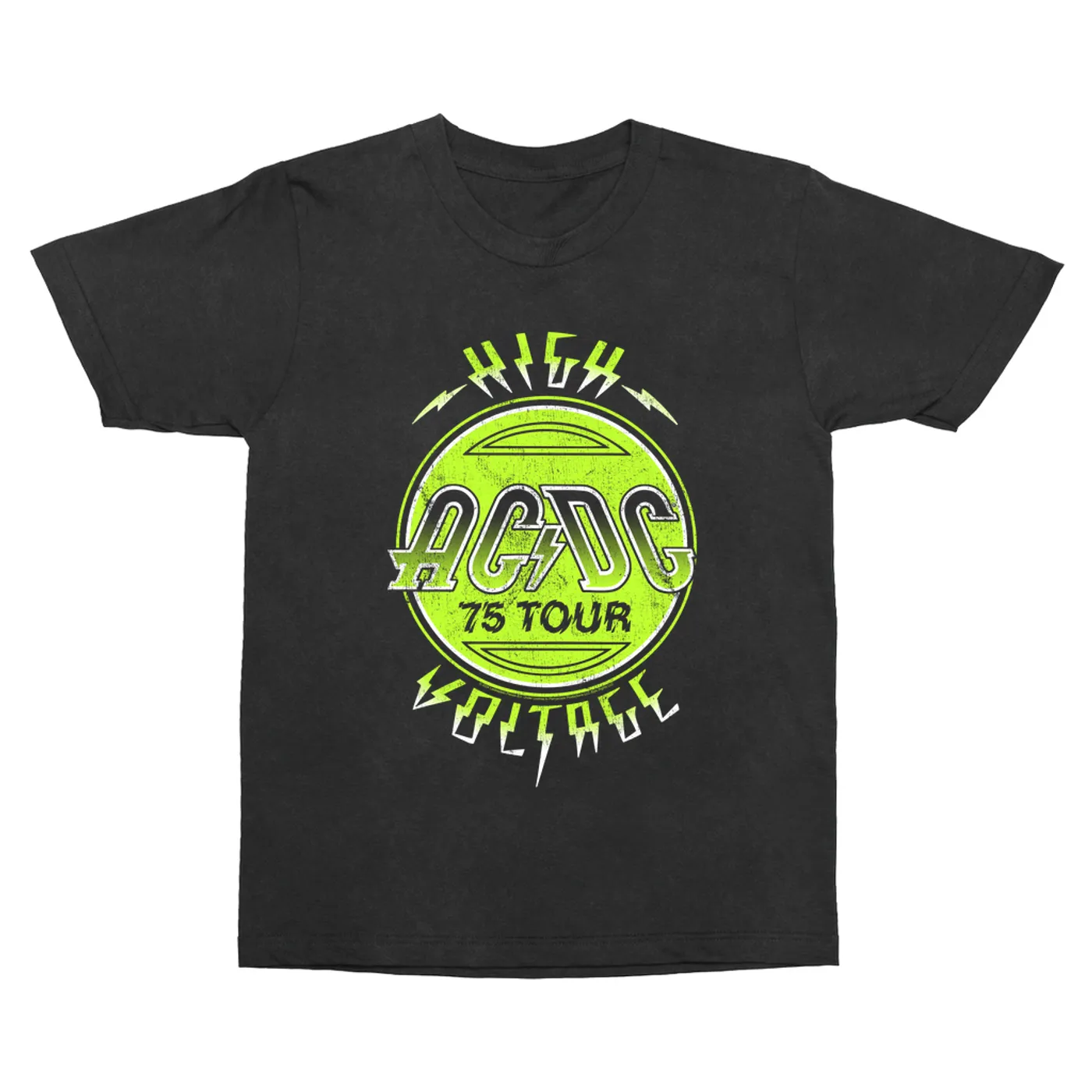 AC/DC T-Shirt | Electric Green High Voltage Design (Merchbar Exclusive) Vintage Shirt