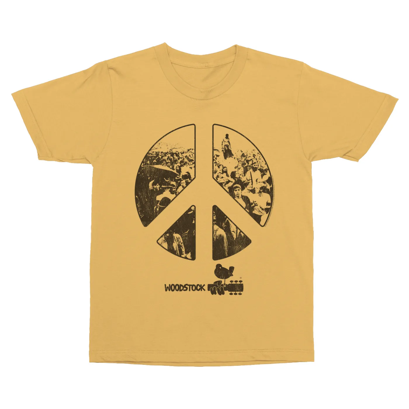 Woodstock T-Shirt | Crowd Photo Peace Sign (Merchbar Exclusive) Woodstock Vintage Shirt
